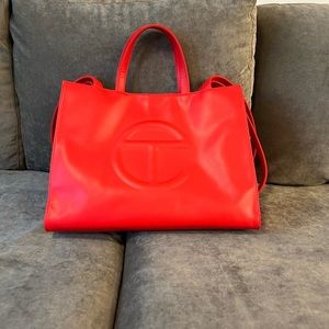 Red Telfar Medium Tote Bag